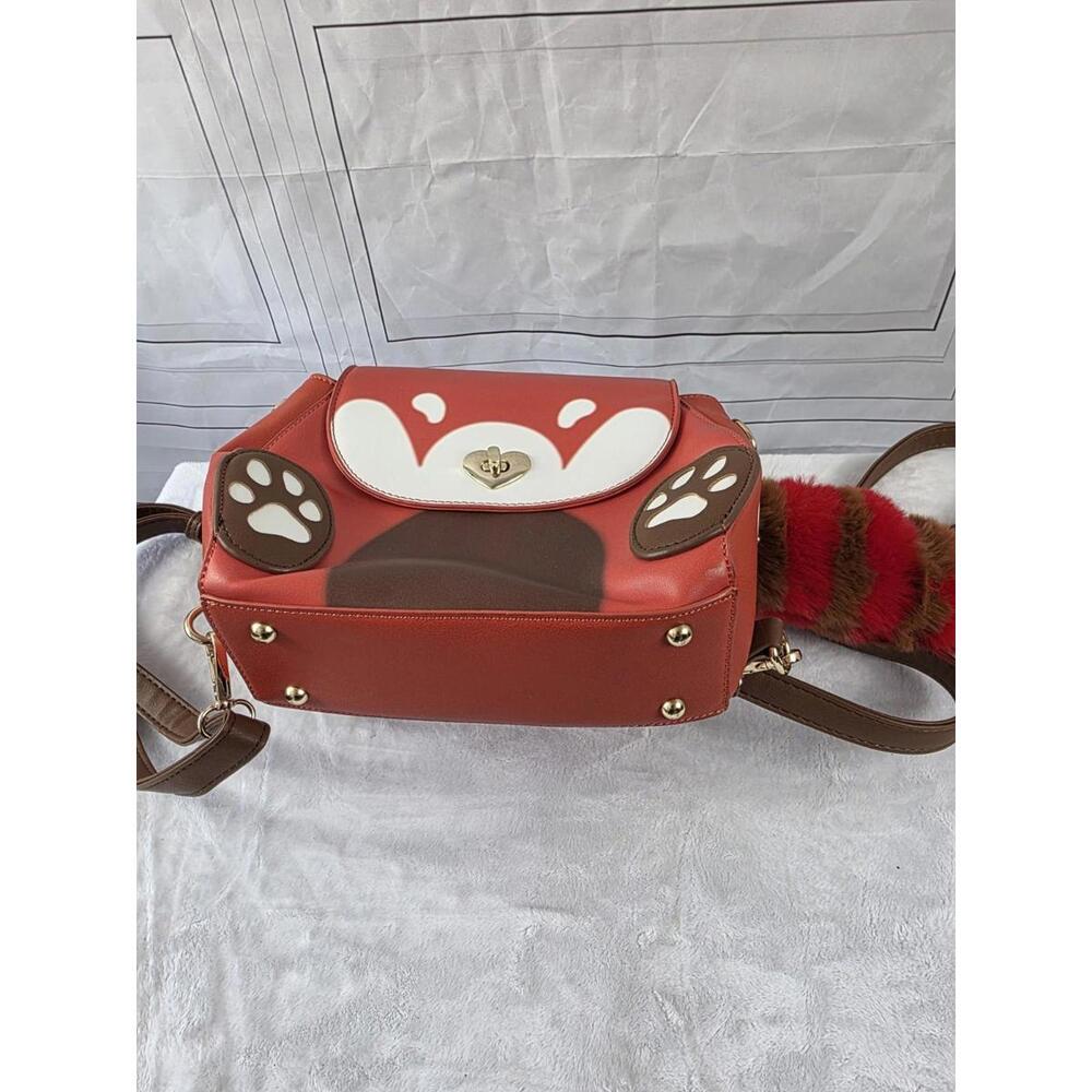Simbonsai Fox Backpack With Fuzzy Foxtail Charm - Picture 2 of 8